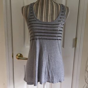 Racerback Grey Studded Top
